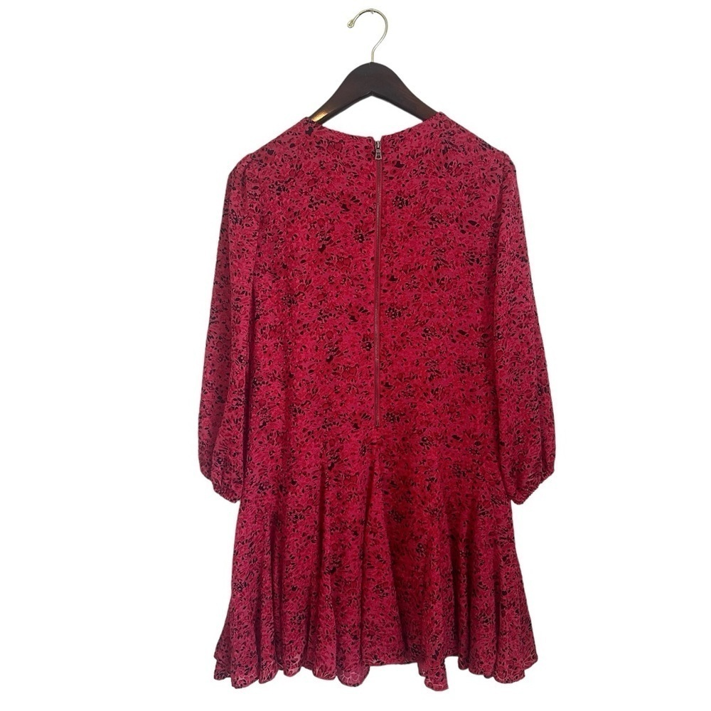 Alice + Olivia Women’s Floral Print Mini Dress Ruffle Flowy Size 2 - Picture 4 of 6